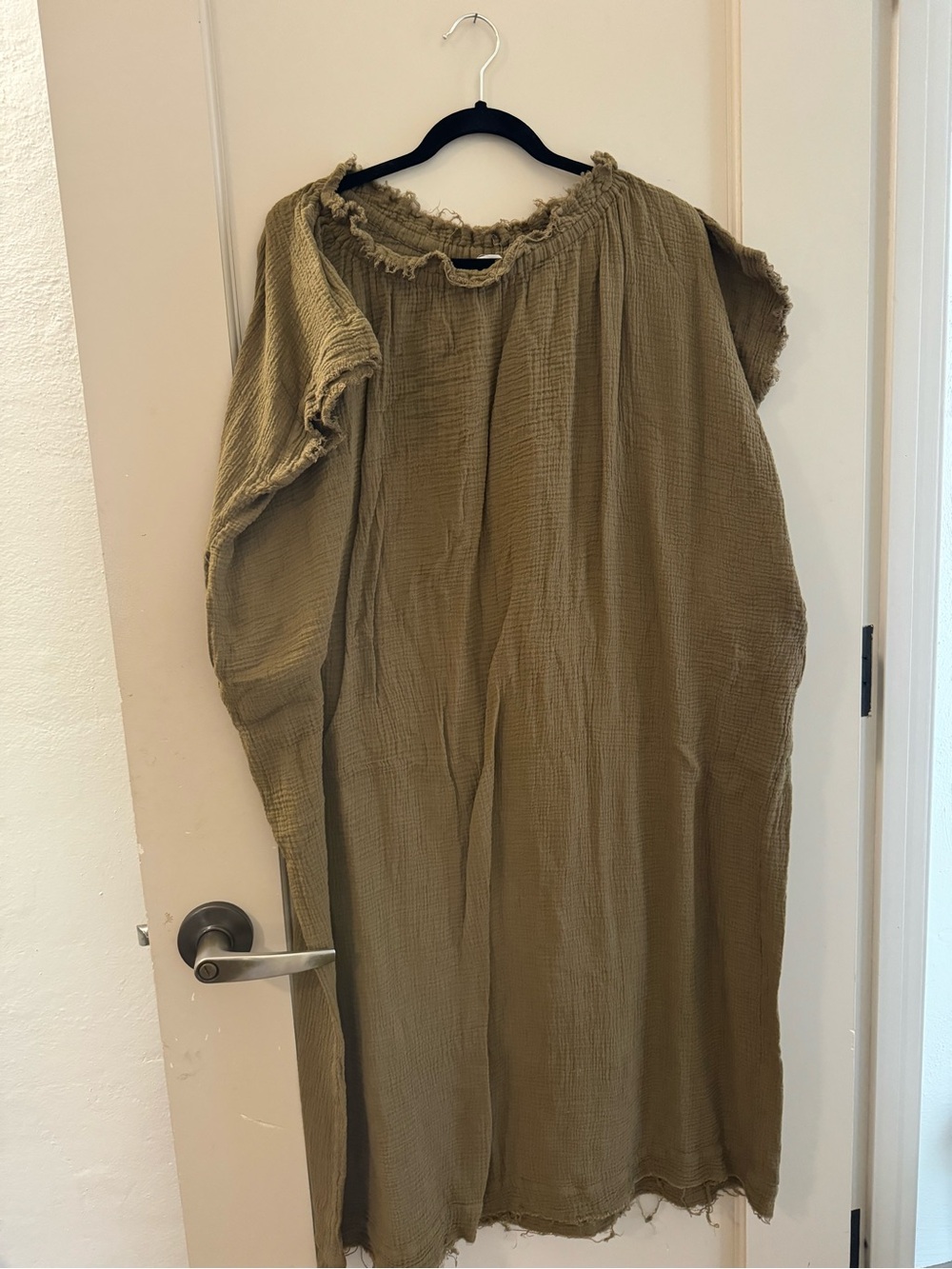 Mikoh Konbu Maxi Dress Frayed Edges Size 1